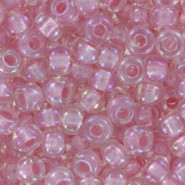 Miyuki rocailles Perlen 6/0 - Pearlized effect crystal pink ab 6-3639